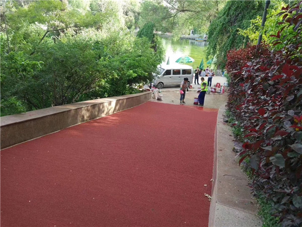 珠海彩色路面施工